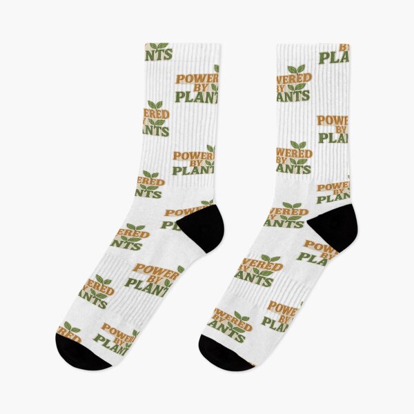 Item preview, POWERED BY PLANTS STICKER – VEGAN VEGETARIAN TYPOGRAPHY designed and sold by Gurjeetpixelart.