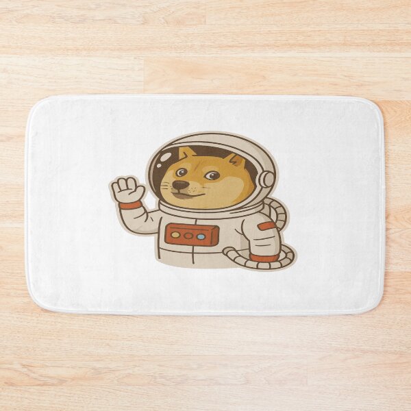 Item preview, DOGE ASTRONAUT STICKER – SPACE CRYPTO MEME ART designed and sold by Gurjeetpixelart.