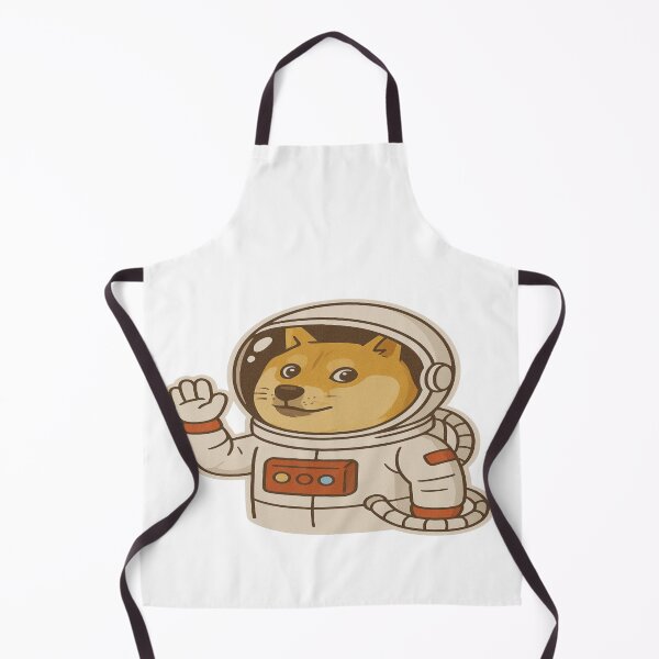 Item preview, DOGE ASTRONAUT STICKER – SPACE CRYPTO MEME ART designed and sold by Gurjeetpixelart.