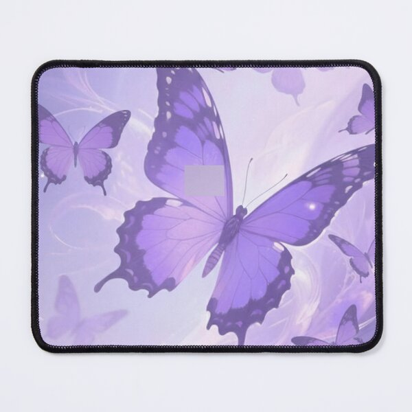 Item preview, Purple Butterfly Illustration with Glowing Lavender Gradient Background designed and sold by EtherealFlutter.