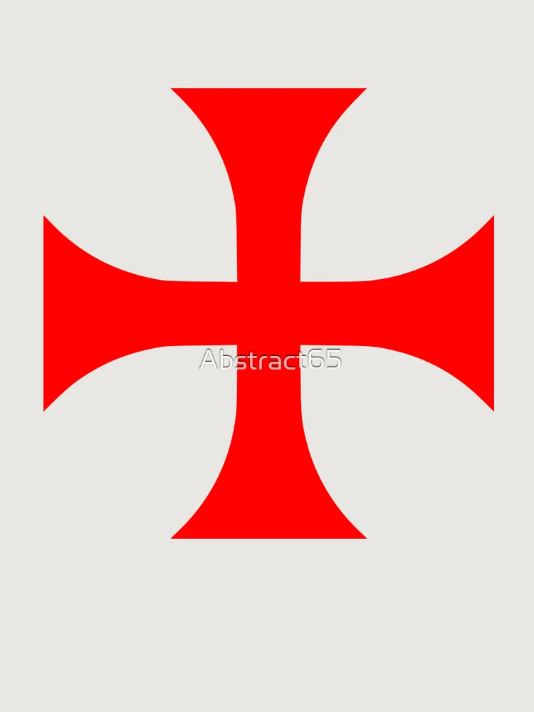 Aperçu 6 sur 6. Sweat à capuche oversize premium avec l'œuvre Croix chrétienne des Templiers Rouges créée et vendue par Abstract65.