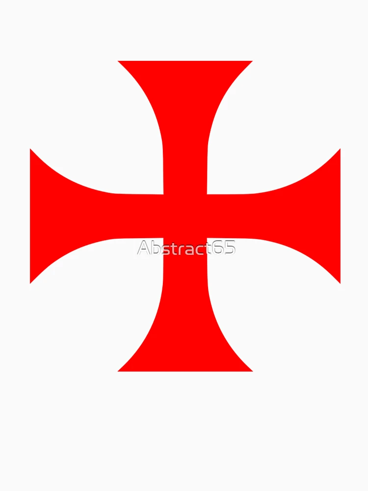 Aperçu 6 sur 6. Sweat à capuche épais avec l'œuvre Croix chrétienne des Templiers Rouges créée et vendue par Abstract65.
