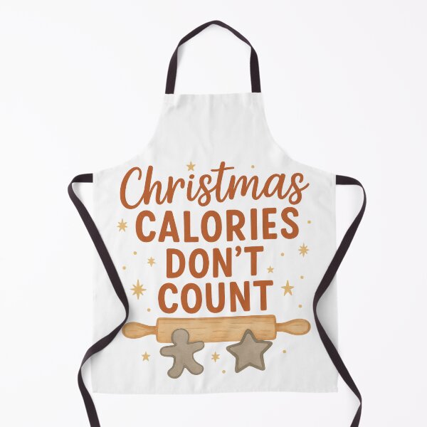 Item preview, Christmas Calories Don't Count - Funny Holiday Baking Gift designed and sold by PunchDrop.