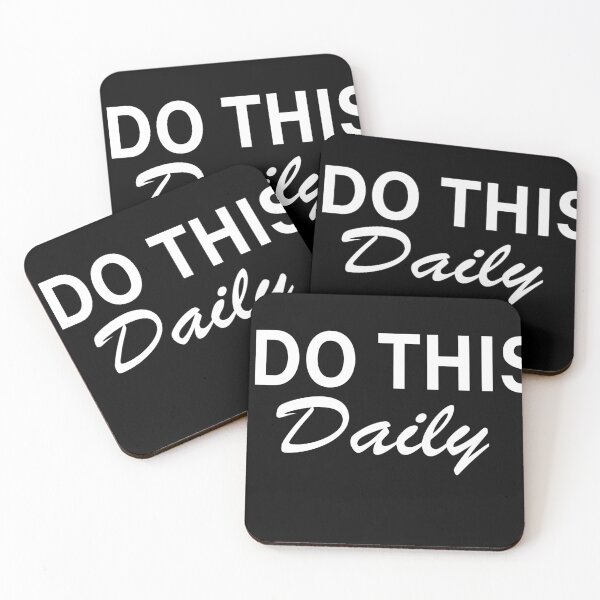 Item preview, I Do This Daily – Motivational Minimalist Quote  designed and sold by badrobcheb1.