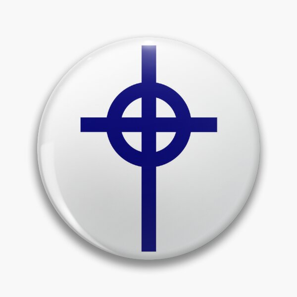 Item preview, Blue Celtic Cross Circle designed and sold by Abstract65.