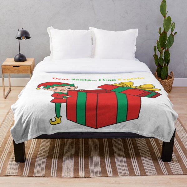 Item preview, Dear Santa… I Can Explain – Elf Trouble Tee designed and sold by Aeboz Studio.