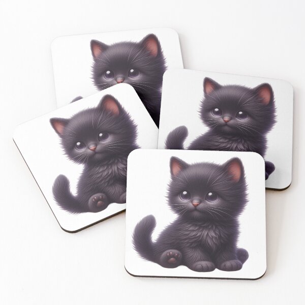 Item preview, Cute Black Kitten 12 designed and sold by CharlieDesings.