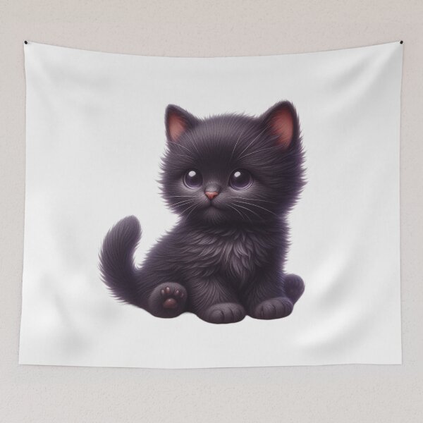 Item preview, Cute Black Kitten 12 designed and sold by CharlieDesings.