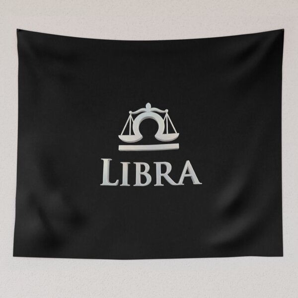 Item preview, Elegant Silver Libra Zodiac designed and sold by ZodiacWonders.