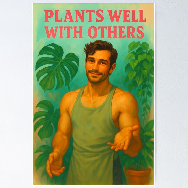 Item preview, Plant Daddy No. 8 – The Friendly Flirt (Plants Well With Others) designed and sold by MPForet.
