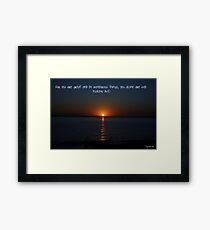 Saying it all Framed Print