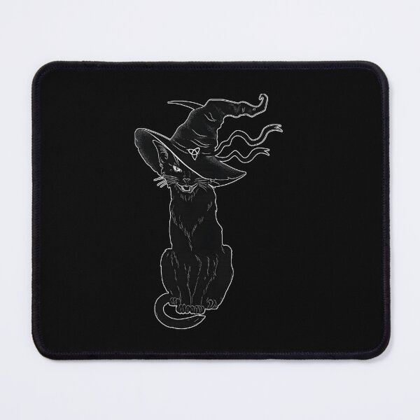 Item preview, Witch Cat In Hat Dark Gothic Familiar designed and sold by RyanKRaitz.