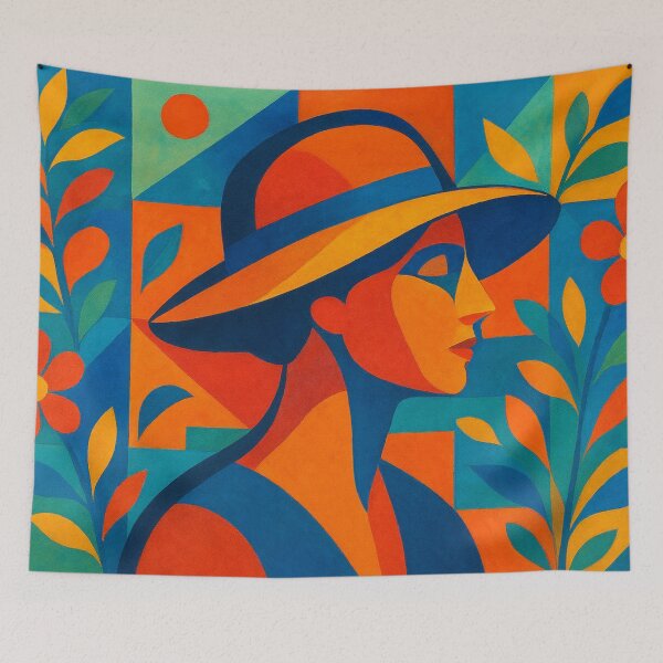 Item preview, Floral geometry meets portraiture designed and sold by Sigtrix.