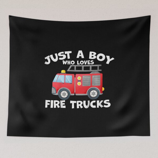 Item preview, Kids Just A Boy Who Loves Fire Trucks Firefighter Boy Fire Truck designed and sold by KathleenEliza.