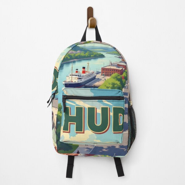 Item preview, Hudson, New York: Vintage-Style Painterly Travel Poster designed and sold by LSVart.