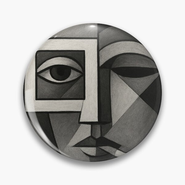 Item preview, Cubist face with cigarette designed and sold by Sigtrix.