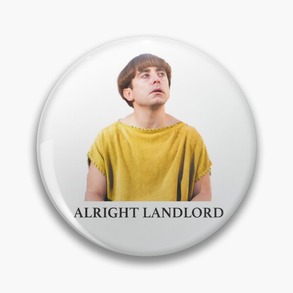 Item preview, Plebs Grumio - Cita de Alright Landlord (fondo simple) designed and sold by GoldGoldGold.