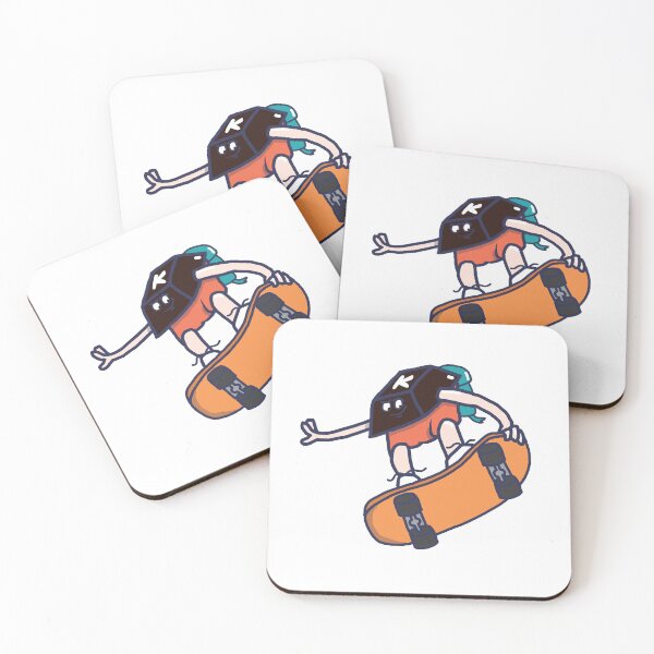 Item preview, Key Boarding – Cute Key on a Skateboard Pun Illustration designed and sold by PeanutCandy.