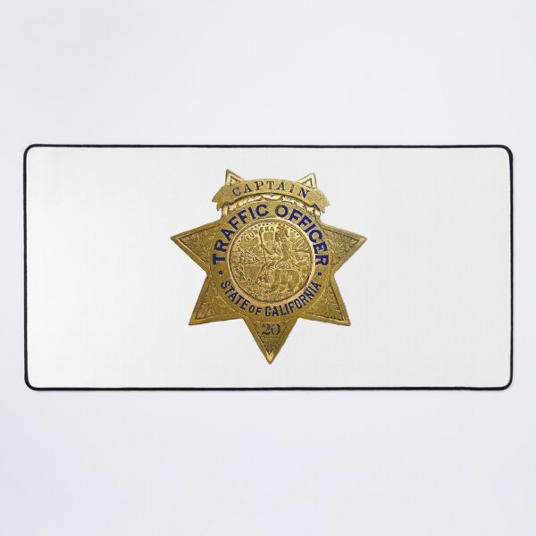 Item preview, California State Traffic Officer Gold Star Badge designed and sold by Abstract65.
