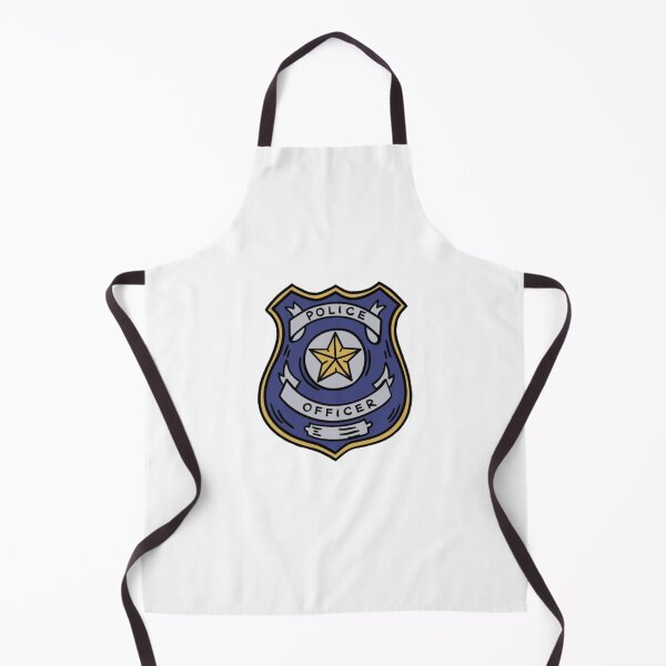 Item preview, Police Officer Blue Cartoon Badge designed and sold by Abstract65.