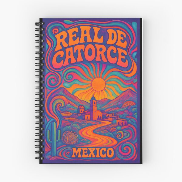 Item preview, Real de Catorce Psychedelic Travel Poster - 70s Retro Art designed and sold by Cosmopolis.