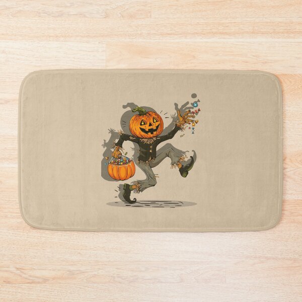 Item preview, Dancing Pumpkin Head Character with Halloween Candy designed and sold by Mariia Berezhna.