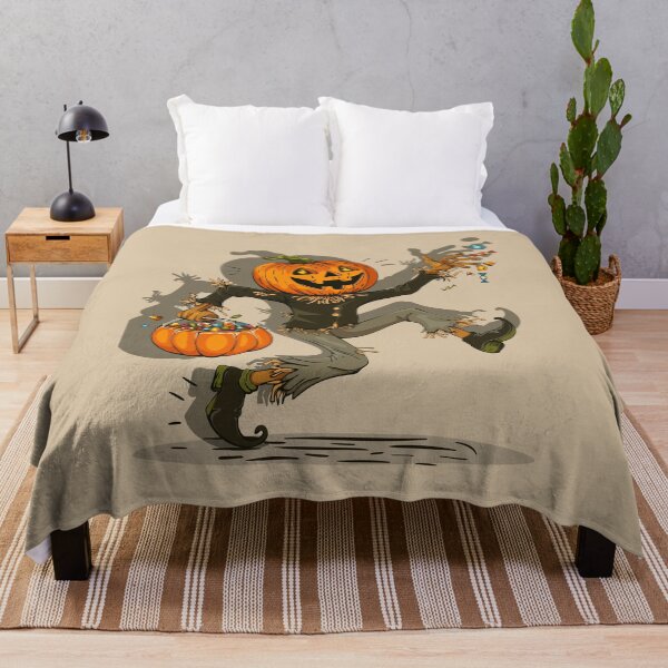 Item preview, Dancing Pumpkin Head Character with Halloween Candy designed and sold by Mariia Berezhna.