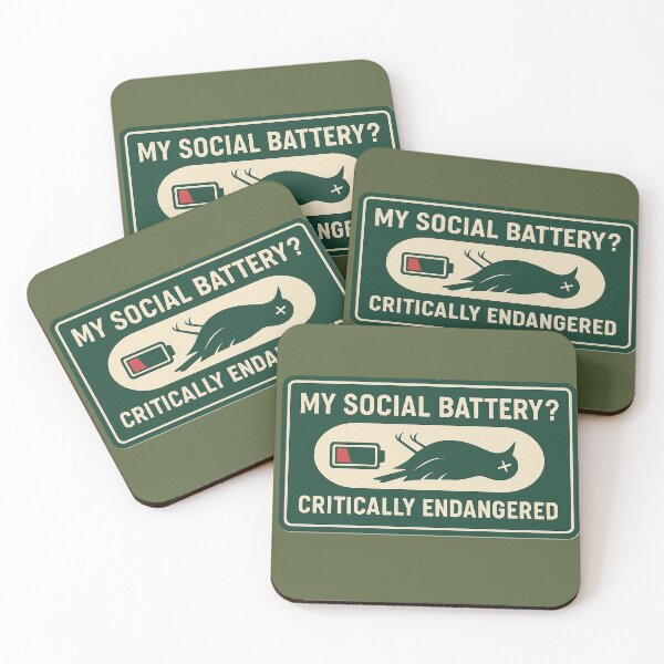 Item preview, Introvert Social Battery Low – Funny Bird Retro Design designed and sold by Wild-shms.