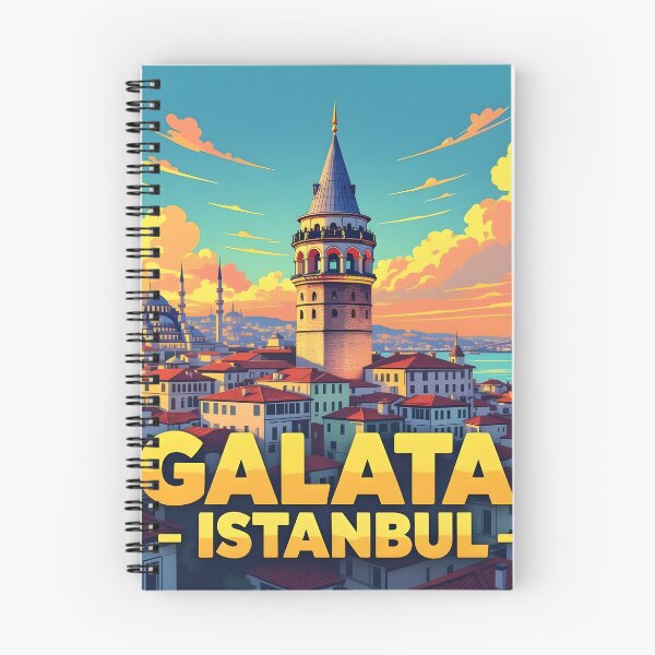 Item preview, Galata, Istanbul: Vintage-Style Painterly Travel Poster designed and sold by LSVart.