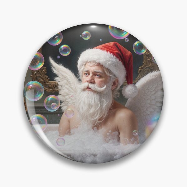 Item preview, Winged Santa Taking a Bath designed and sold by M-Y-A-R-T-.