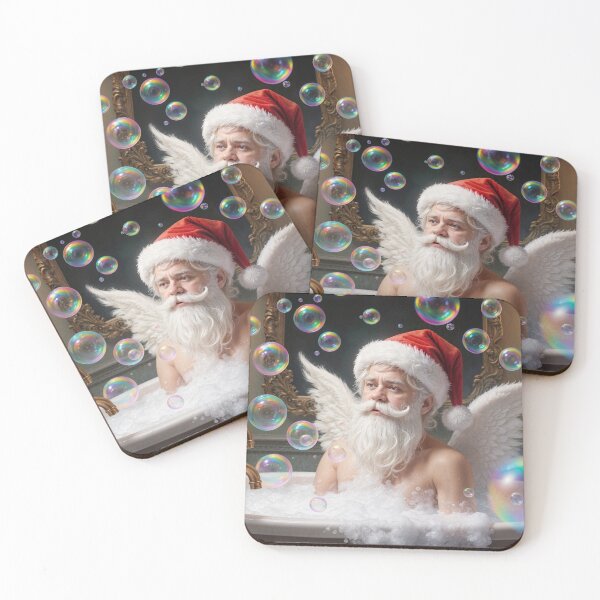 Item preview, Winged Santa Taking a Bath designed and sold by M-Y-A-R-T-.