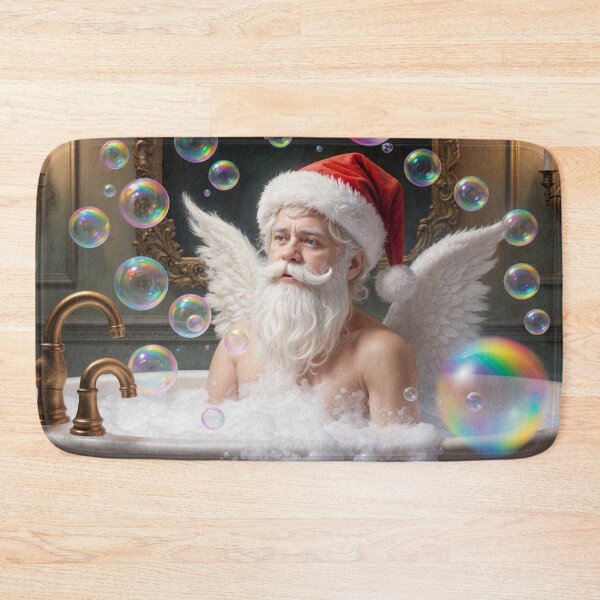 Item preview, Winged Santa Taking a Bath designed and sold by M-Y-A-R-T-.