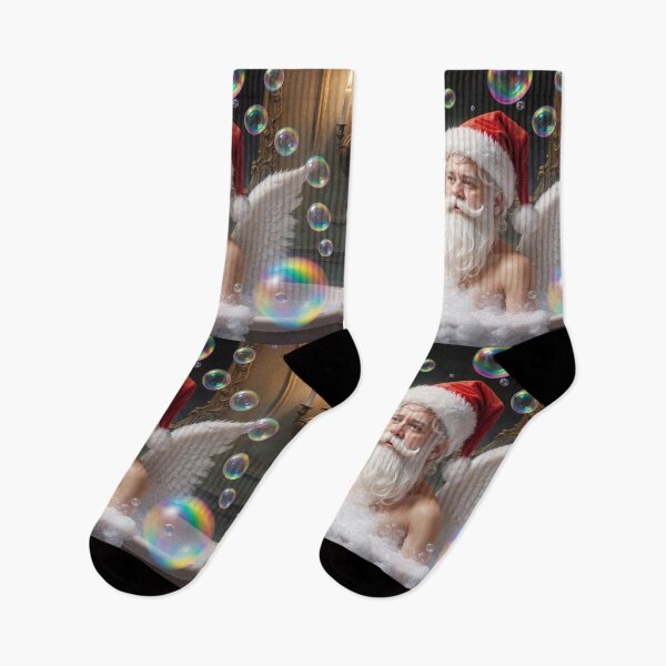 Item preview, Winged Santa Taking a Bath designed and sold by M-Y-A-R-T-.
