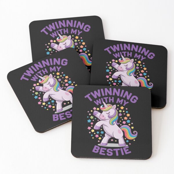 Artikelvorschau, Zwillings-Einhorn-Bestie-Spirit-Woche-Zwillingstag-Beste Freundin entworfen und verkauft von RsFilsingerArt.