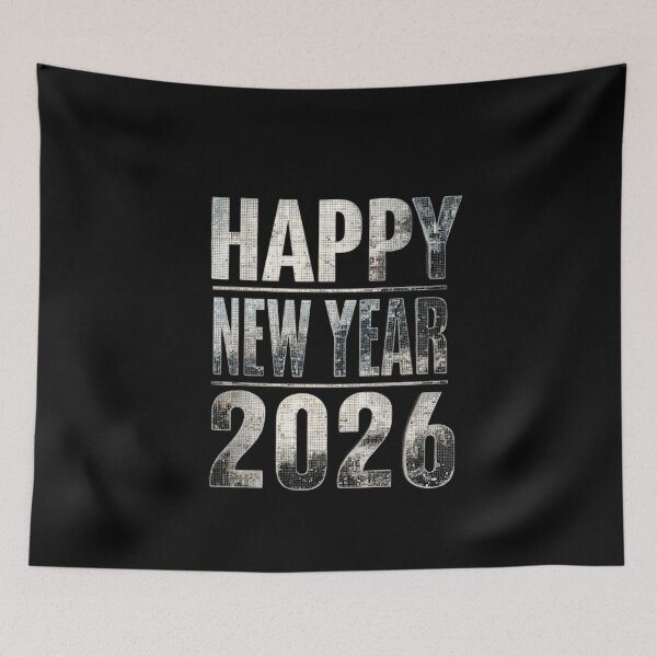 Item preview, Happy New Year 2026 Silver Glitter Disco Ball Party Celebration designed and sold by Blurbean.