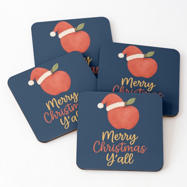 Item preview, Merry Christmas Y'all Apple - Southern Country Holiday Gift designed and sold by PunchDrop.