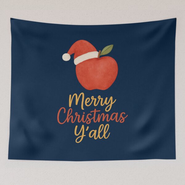 Item preview, Merry Christmas Y'all Apple - Southern Country Holiday Gift designed and sold by PunchDrop.