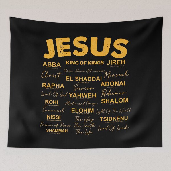 Item preview, Jesus Is King Names Of God Hebrew Jesus Christian (On Back) designed and sold by LeanneCarolina.