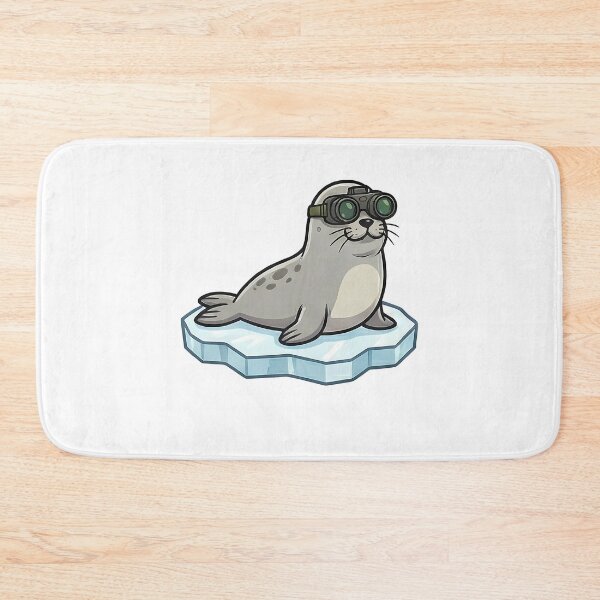 Item preview, Cute Seal with Binoculars Arctic Explorer designed and sold by k3rstman1.