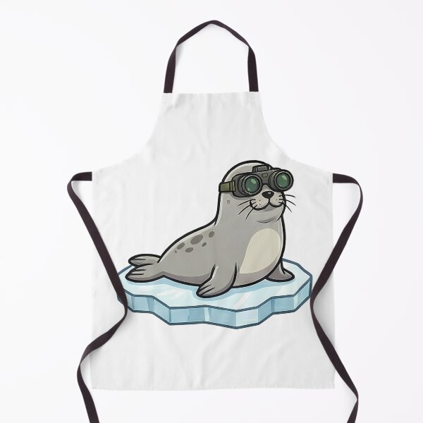 Item preview, Cute Seal with Binoculars Arctic Explorer designed and sold by k3rstman1.