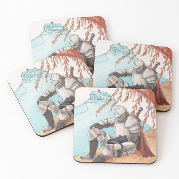 Item preview, The Knight and the Cat designed and sold by Threeleaves.