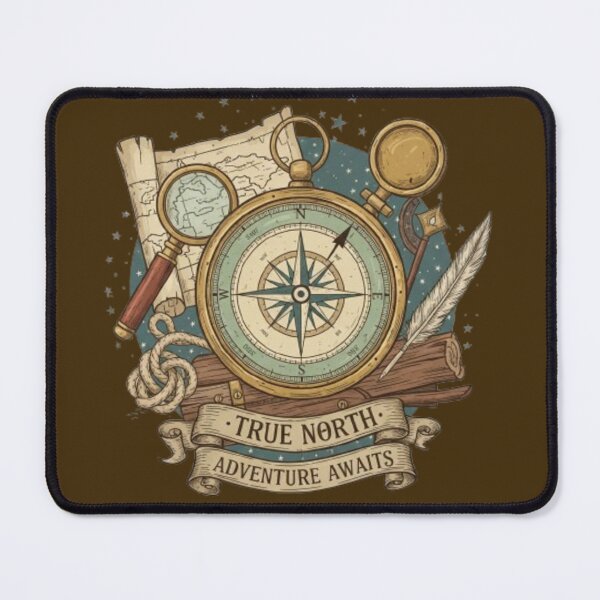 Item preview, True North Compass – Vintage Adventure designed and sold by Dogandesighn.