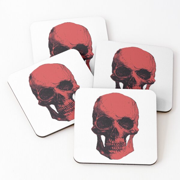 Item preview, Classic Skull Image In Deep Red designed and sold by Abstract65.