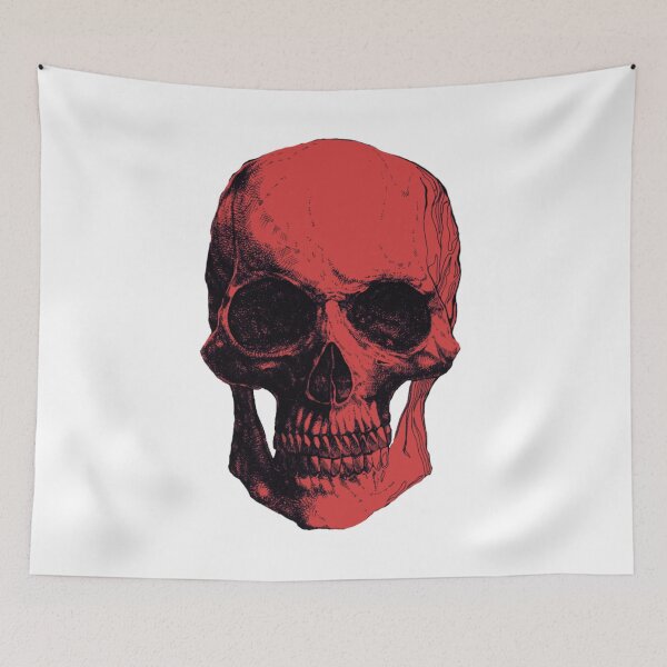 Item preview, Classic Skull Image In Deep Red designed and sold by Abstract65.