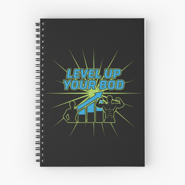 Item preview, Level Up Your Bod Fitness Progress Motivation Chart Design designed and sold by SplashTastic.