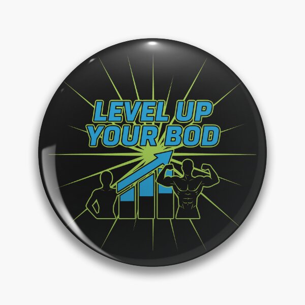 Item preview, Level Up Your Bod Fitness Progress Motivation Chart Design designed and sold by SplashTastic.