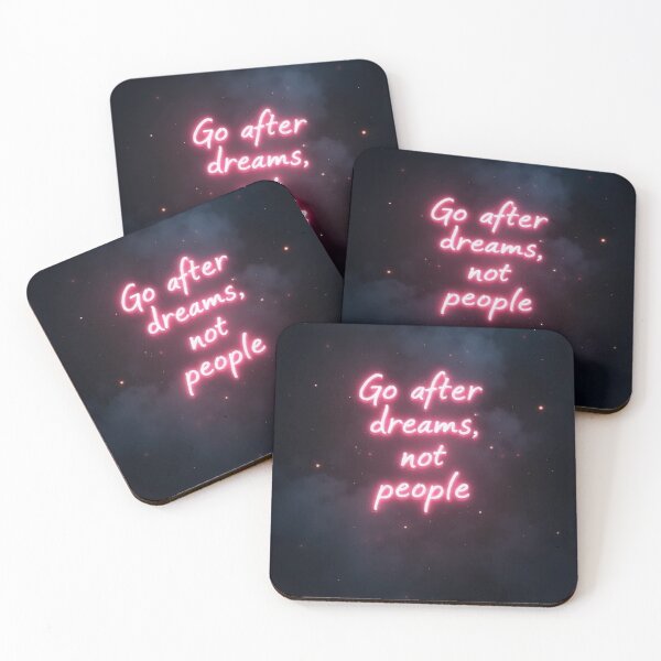 Item preview, Go After Dreams, Not People – Motivational Aura Quote Design designed and sold by OhmAuraArt.