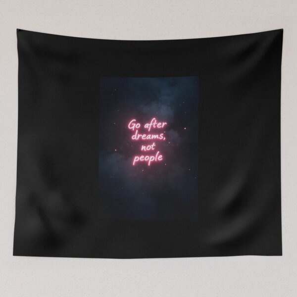 Item preview, Go After Dreams, Not People – Motivational Aura Quote Design designed and sold by OhmAuraArt.