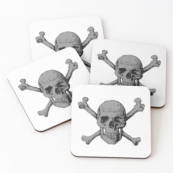 Item preview, Classic Skull and XBones Image In Grey designed and sold by Abstract65.