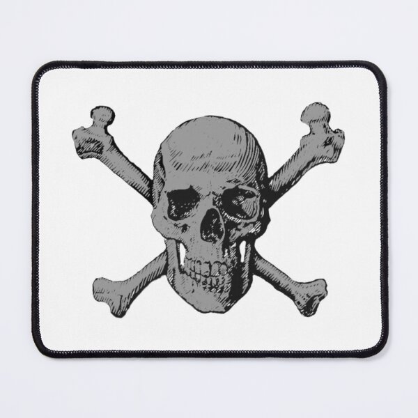 Item preview, Classic Skull and XBones Image In Grey designed and sold by Abstract65.